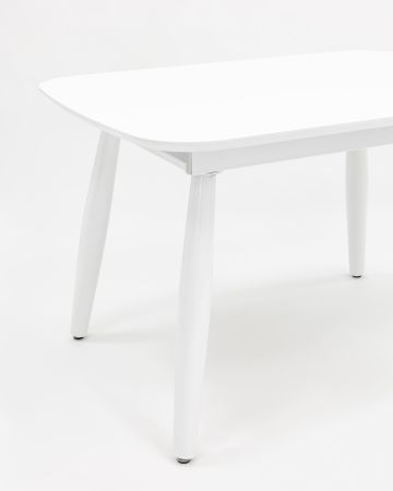 Стол обеденный Чикаго раскладной 120-160*90 белый