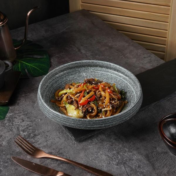 Салатник 840 мл d 23 см h5,6 см глазурь Glossy Stone Untouched Taiga P.L. Proff Cuisine [1]