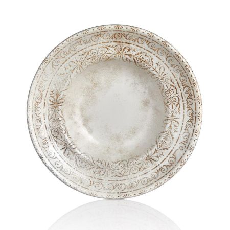 Тарелка глубокая 550 мл d 27 см h6,2 см изогнутый борт для пасты, для супа Antico By Bone [6]