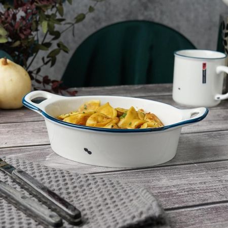 Блюдо овальное 25*16,1 см h5,5 см 880 мл с ручками Bakery Fusion P.L. Proff Cuisine [2]