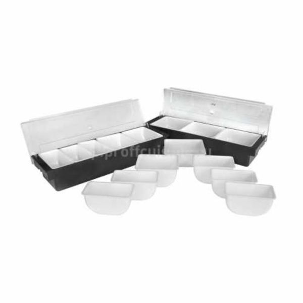 Контейнер емкость для фруктов и специй 3 отд. 49*14,5*10 см пластик P.L.