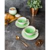 Чайная пара 240 мл d 10 см h5 см зеленая фарфор "The Sun Eco" P.L. Proff Cuisine [1]