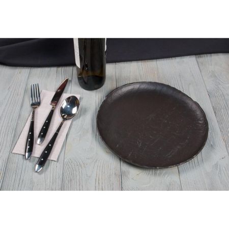 Тарелка d 26 см Uneven Side Black Raw Stellar P.L. Proff Cuisine [3]