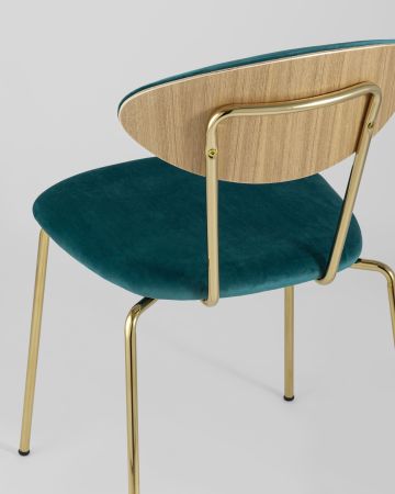 Стул Ники бирюзовый