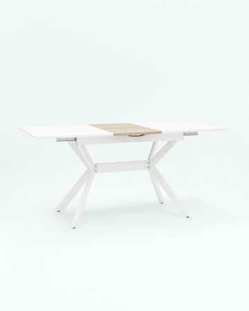 Стол обеденный Орландо раскладной 120-160*80 белый