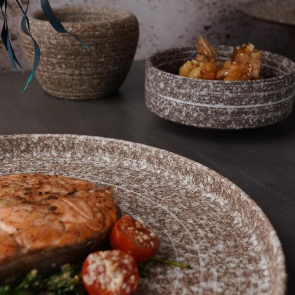 Тарелка с бортом 26*1,8 см Brown Untouched Taiga P.L. Proff Cuisine [4]