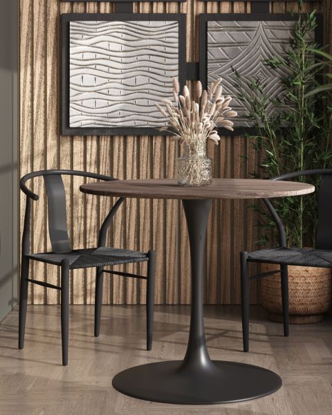 Стул обеденный Wishbone Style черный