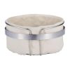 Корзина для хлеба d22 см h11 см ткань + нерж P.L. Proff Cuisine