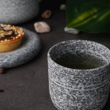 Чашка 250 мл чайная без ручки d 8 см h7,8 см Stone Untouched Taiga P.L. Proff Cuisine [1]