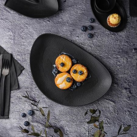 Блюдо овальное 29*20 см h3 см Side Up Smooth Black Raw Stellar P.L. Proff Cuisine [3]