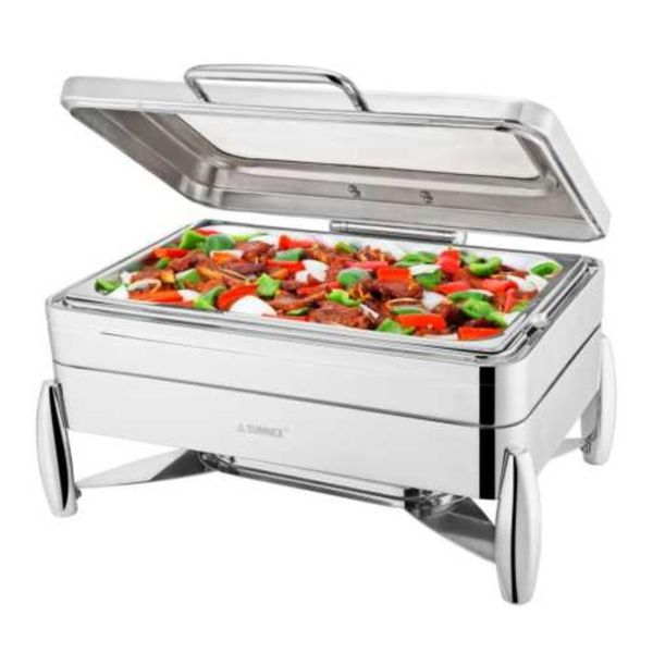 Мармит 8,5 л 1/1*65 с откидной крышкой и окном нерж. SUNNEX