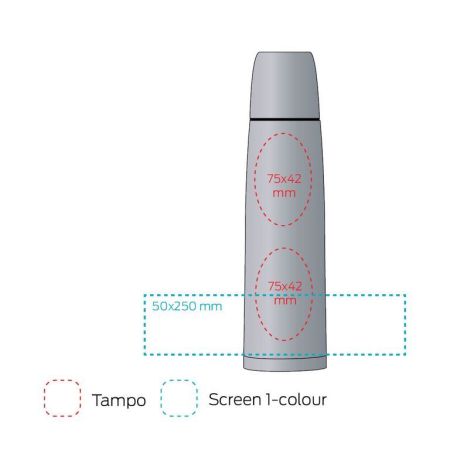 Термос 0.7 л серебристый, нержавеющая сталь