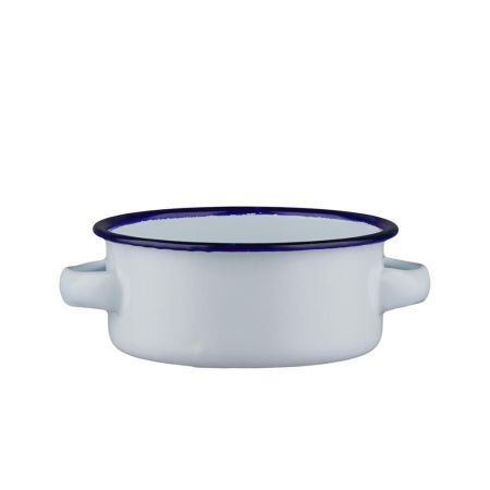 Кастрюля для подачи 11,3 см h4,7 см 350 мл круглая Blue Rim эмалированая сталь SUNNEX [1]