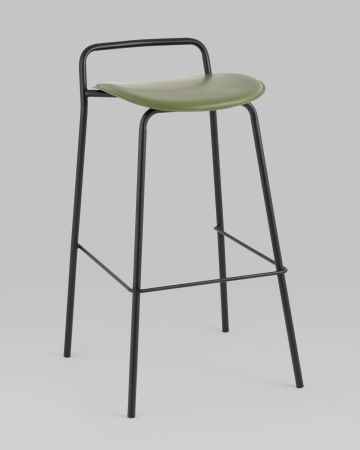 Стул барный Mantis экокожа зеленый