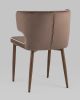 Стул Матео с кантом велюр коричневый ножки дерево
