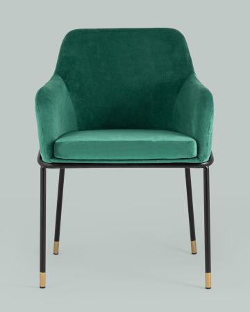 Стул Сандра велюр изумрудный