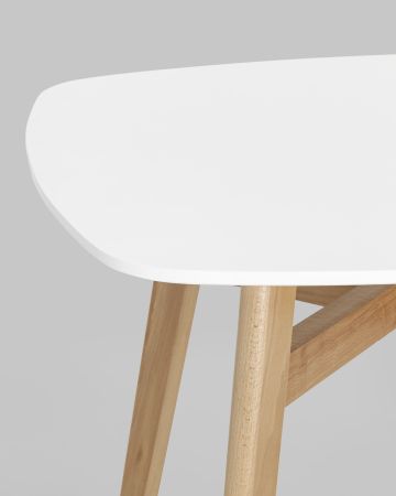 Стол обеденный Target 80*80 белый ножки массив бука