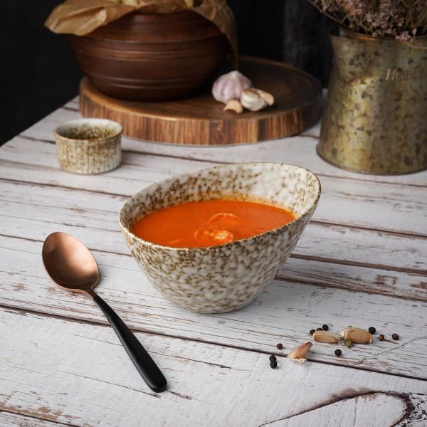 Салатник 500 мл 15*12 см h8,5 см Brown Spider Silk P.L. Proff Cuisine [6]