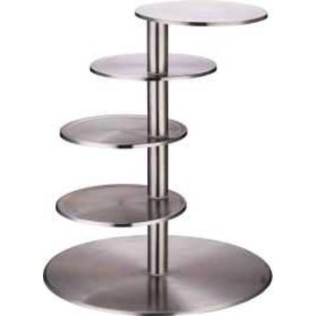 Этажерка 5 ярусов h 43 см d низ 36 см, ост. 20 см нерж. P.L. Proff Cuisine
