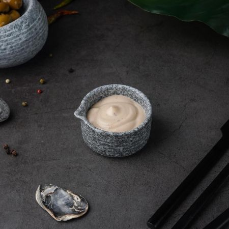 Соусник 70 мл d 6,9 см h4 см круглый с носиком Stone Untouched Taiga P.L. [1]