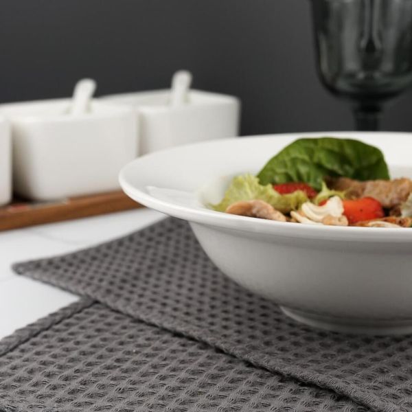 Тарелка глубокая 500 мл d 21 см h6,5 см белая фарфор P.L. Proff Cuisine NEW [4]