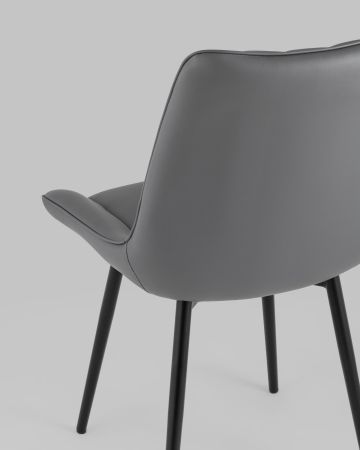 Стул Дарвин экокожа серый