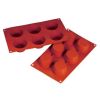 Форма кондитерская "Маффин" 6 ячеек d 70 мм, h 35 мм силикон (30*17,5 см) P.L.