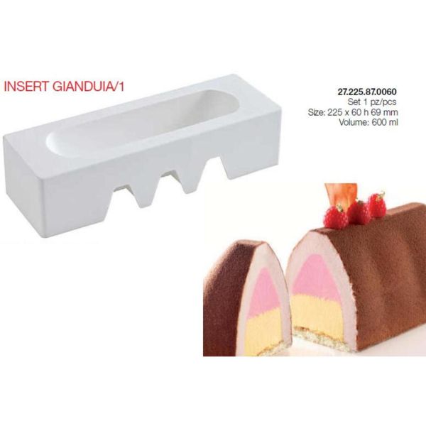 Форма кондитерская Silikomart INSERT GIANDUIA/1 22,5*6 см, h 6,9 см, силикон, Италия