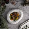 Блюдо овальное для подачи 22,5*18,5 см h5,5 см Organic белое фарфор P.L. Proff Cuisine [3]