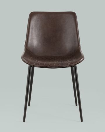 Стул Деймон экокожа коричневый