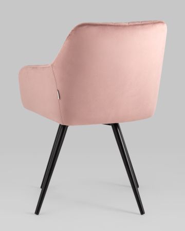 Стул вращающийся Дастин велюр пыльно-розовый