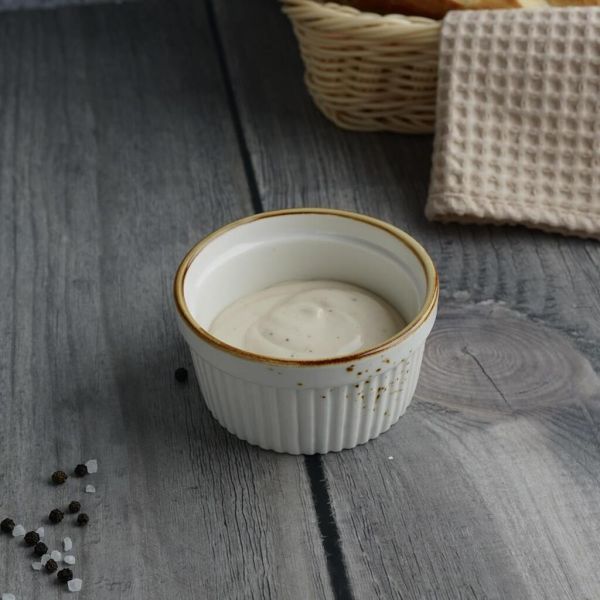 Соусник 150 мл d 9 см h4,7 см круглый Рамекин фарфор Elegance Sun P.L. Proff Cuisine [6]