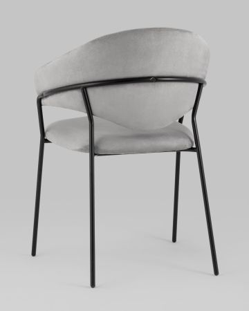 Стул Алексис искусственная замша серый