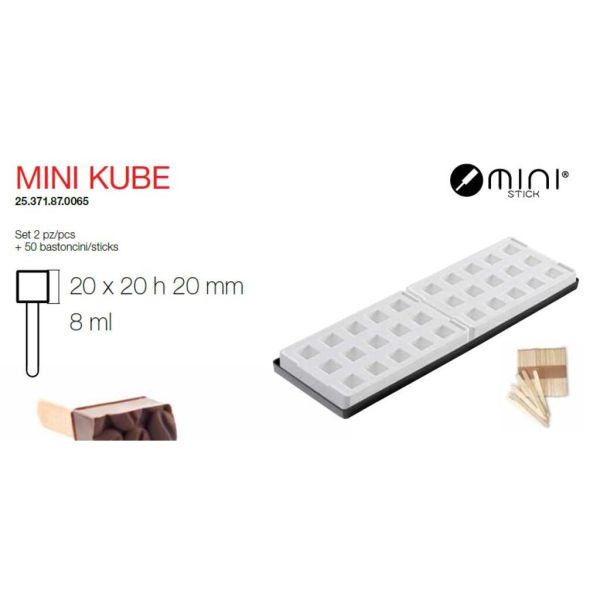 Форма кондитерская Silikomart MINI KUBE, ячейки 2*2 см, h 2 см, силикон, Италия