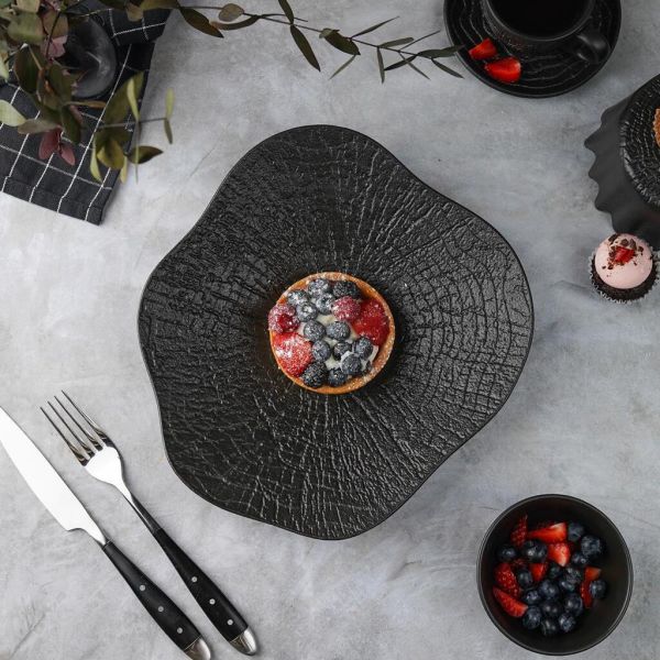 Тарелка d 26 см h4,7 см Wave Up Black Raw Wood P.L. Proff Cuisine [3]