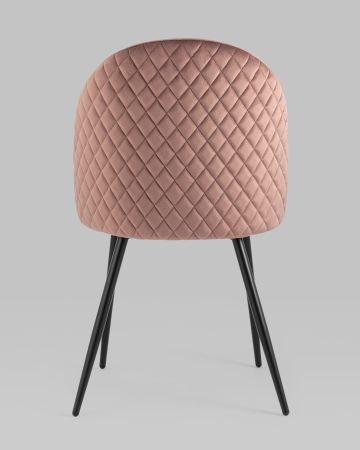 Стул Lilly велюр пыльно-розовый