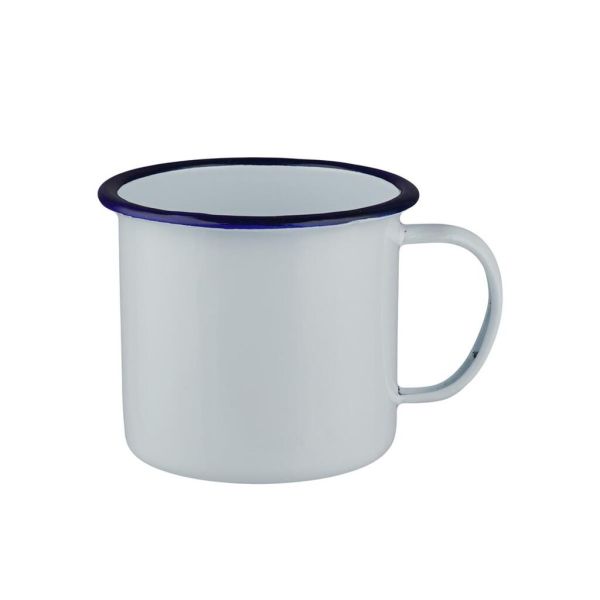 Кружка 510 мл d 10,5 см h9 см Blue Rim эмалированая сталь SUNNEX [1]