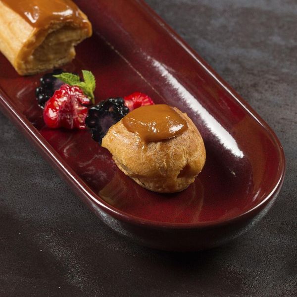 Блюдо овальное 32,5*10*3 см Evolution Dark Red P.L. Proff Cuisine [1]