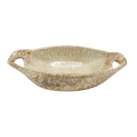 Блюдо овальное 24*12,5 см h5,5 см 210 мл Pearl Sea Stone с ручками Frutti di Mare P.L. [4]