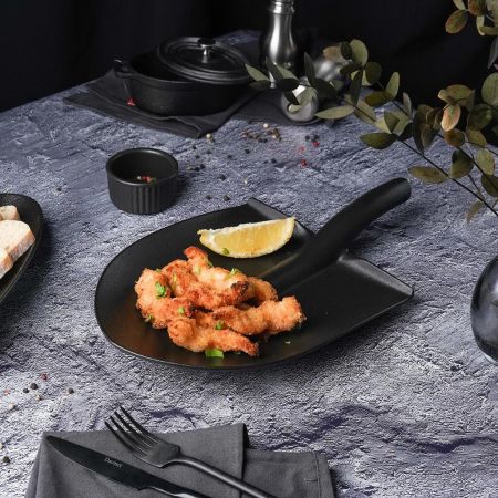 Блюдо "Лопата" 35,5*20*3,6 см черное Black Raw Stellar P.L. Proff Cuisine [1]