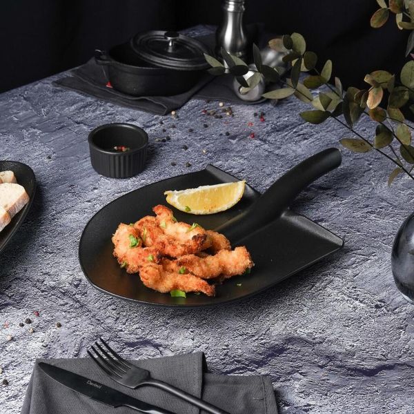 Блюдо "Лопата" 35,5*20*3,6 см черное Black Raw Stellar P.L. Proff Cuisine [1]