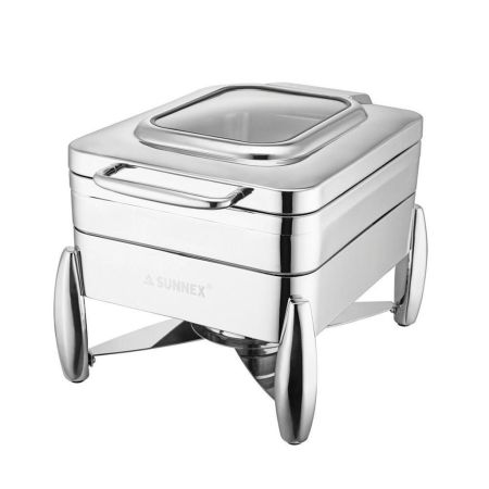 Мармит 4,5 л 1/2*65 с откидной крышкой и окном SUNNEX