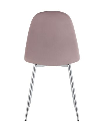 Стул Валенсия SN велюр розовый хромированные ножки