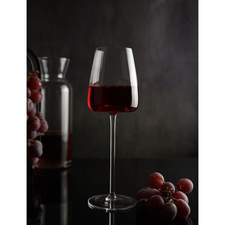 Бокал для вина 380 мл "Zie Optical" d 5,5 см h24 см оптические грани P.L. - BarWare [6]