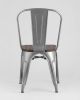 Стул TOLIX WOOD серебристый матовый