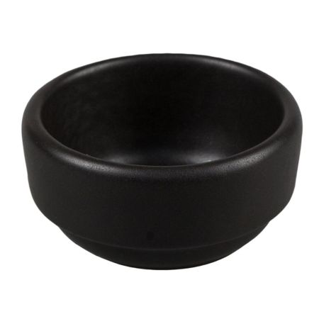 Соусник 50 мл d 6,7 см h3,4 см круглый Smooth Black Raw Stellar P.L. Proff Cuisine [10]