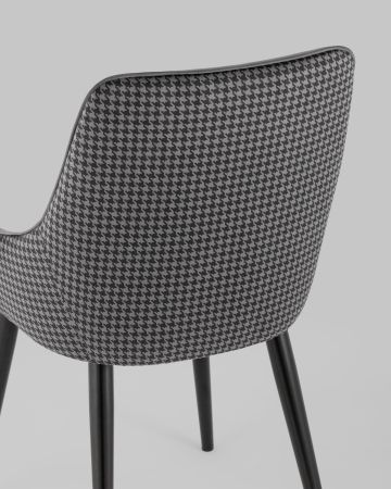 Стул Джоан велюр серый гусиная лапка