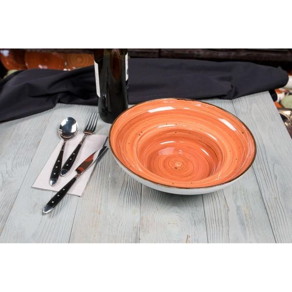 Тарелка глубокая 700 мл d 28 см h8,5см для пасты/супа/салата Brown Shore Fusion P.L. [2]