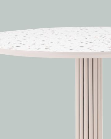 Стол обеденный Stem D90 терраццо