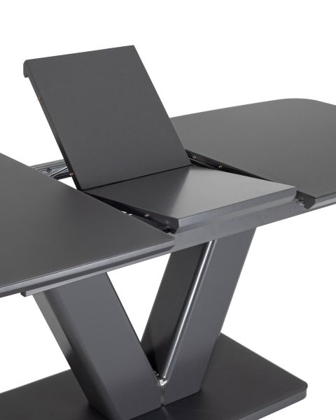 Стол обеденный Вильнюс раскладной 160-200*90 серый